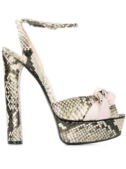 Casadei: Серебристые сандалии  Flora