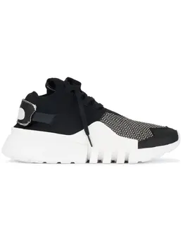 Y-3: Чёрные кроссовки 