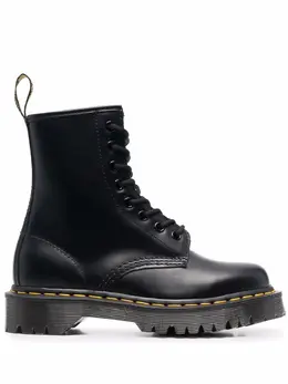 Dr. Martens: Чёрные ботинки  1460 Bex
