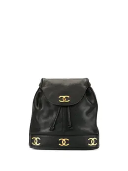 Chanel Pre-Owned: Чёрный рюкзак 