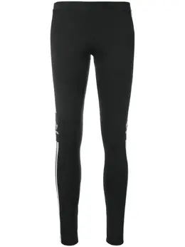 adidas: Чёрные легинсы  Trefoil