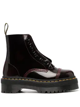Dr. Martens: Коричневые ботинки 