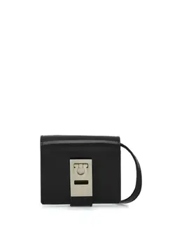 Ferragamo: Чёрный картхолдер  Gancini