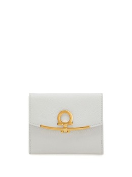 Ferragamo: Белый кошелёк  Gancini