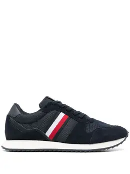 Tommy Hilfiger: Голубые кроссовки  Signature