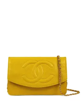 CHANEL Pre-Owned: Жёлтый кошелёк 