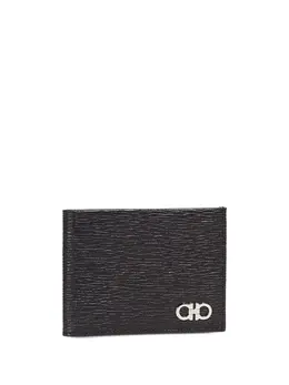 Ferragamo: Чёрный кошелёк  Gancini