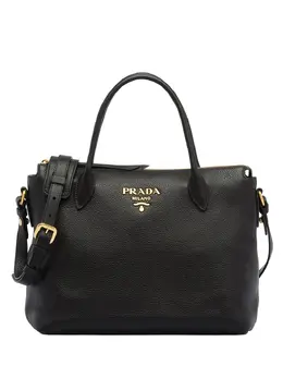 Prada: Чёрная сумка-шоппер 