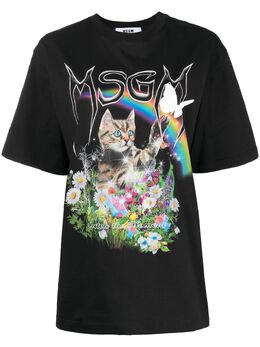 MSGM: Футболка с принтом 