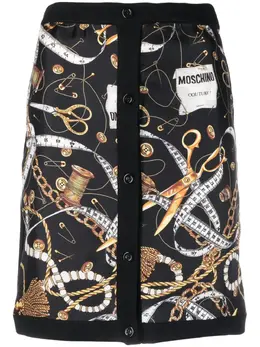 Moschino: Юбка с принтом 