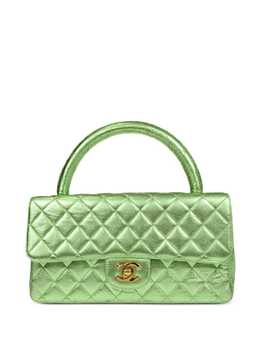 CHANEL Pre-Owned: Зелёная сумка 