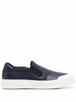 Salvatore Ferragamo: Синие мокасины  Gancini