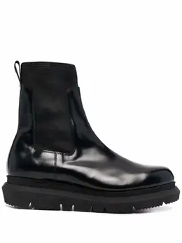 sacai: Чёрные ботинки 