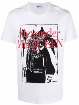 Alexander McQueen: Футболка с принтом 