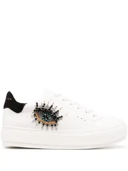Kurt Geiger London: Белые кроссовки 
