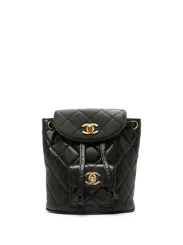 Chanel Pre-Owned: Чёрный рюкзак 