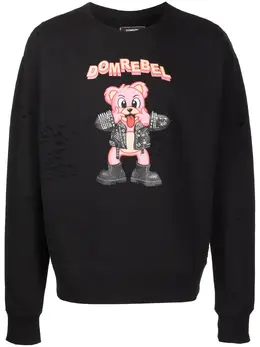 DOMREBEL: Чёрный свитшот 