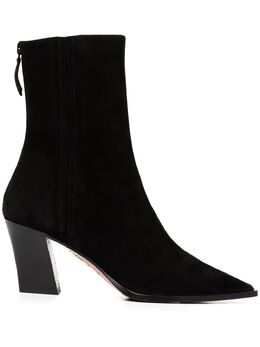 Aquazzura: Чёрные ботинки 
