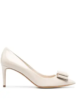 Salvatore Ferragamo: Белые туфли  Vara Bow