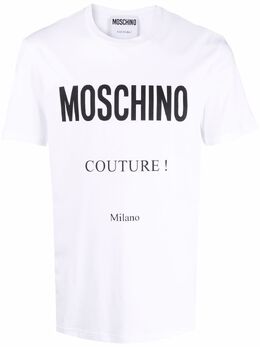 Moschino: Футболка  Couture с принтом