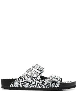 Birkenstock: Чёрные мокасины 