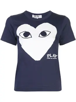 Comme Des Garçons Play: Синяя футболка 