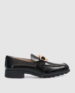 Bottega Veneta: Чорні лофери 