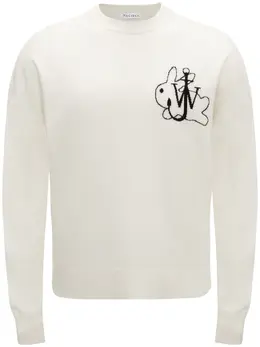 JW Anderson: Белый свитер 