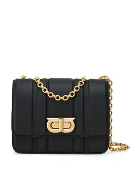 Ferragamo: Чёрная сумка  Gancini