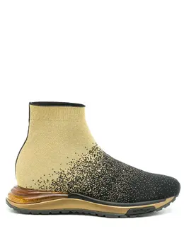 Salvatore Ferragamo: Чёрные кроссовки 