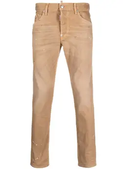 Dsquared2: Бежевые джинсы 