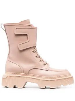 Santoni: Светлые ботинки 