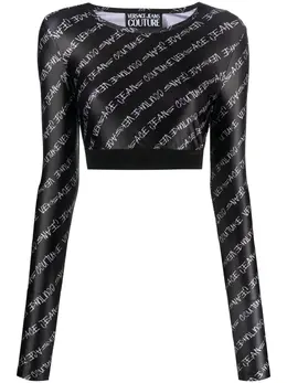 Versace Jeans Couture: Топ с принтом 