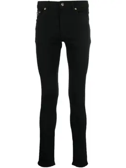 Versace Jeans Couture: Чёрные джинсы 