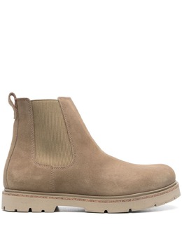 Birkenstock: Коричневые ботинки 