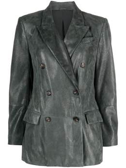 Brunello Cucinelli: Кожаная куртка 