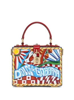 Dolce & Gabbana: Сумка-шоппер  Dolce Box с принтом