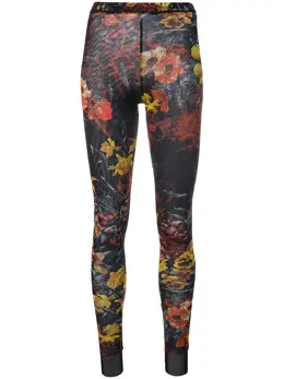 Jean Paul Gaultier Pre-Owned: Легинсы с растительным принтом 