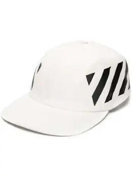 Off-White: Белая кепка  Diag