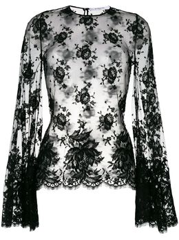 Givenchy: Прозрачная блуза 