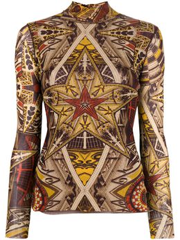 Jean Paul Gaultier Pre-Owned: Свитер с принтом 