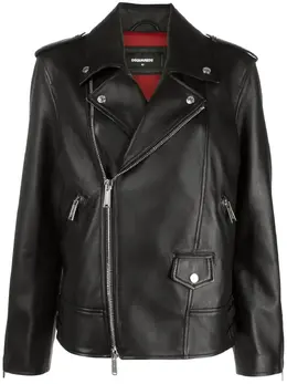 Dsquared2: Кожаная куртка 