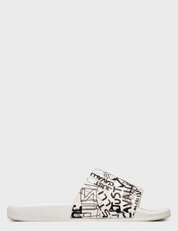 JUST CAVALLI: Белые шлёпанцы 