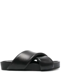 Jil Sander: Чёрные сандалии 