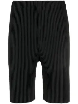 Homme Plissé Issey Miyake: Чёрные шорты 
