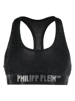 Philipp Plein: Чёрный бюстгальтер  Crystal