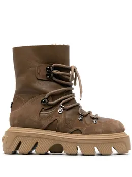 Casadei: Коричневые ботинки 