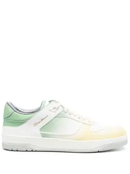 Santoni: Жёлтые кроссовки 