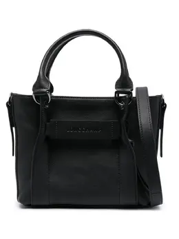 Longchamp: Чёрная сумка-шоппер 