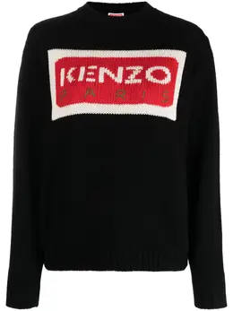 Kenzo: Чёрный свитер  Paris